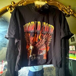 Fashion Nova Black World Tour Graphic Top